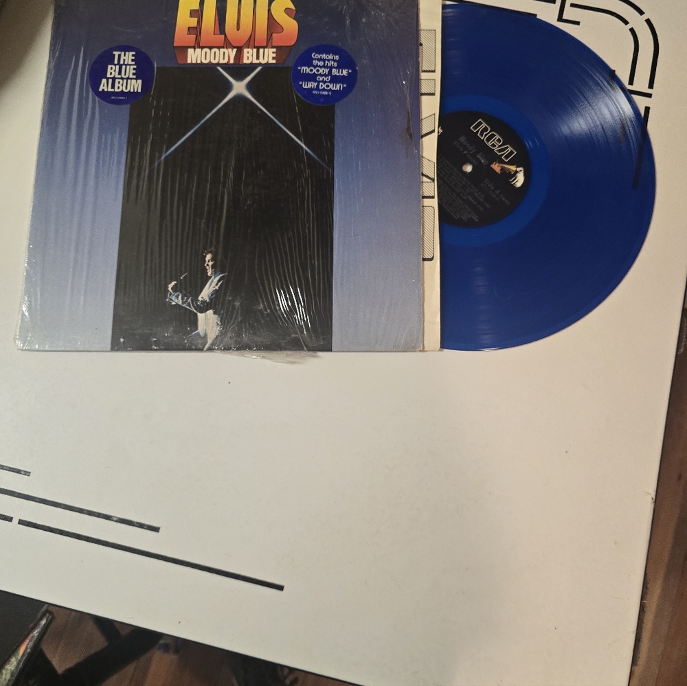 Elvis Moody Blue Vinyl Record